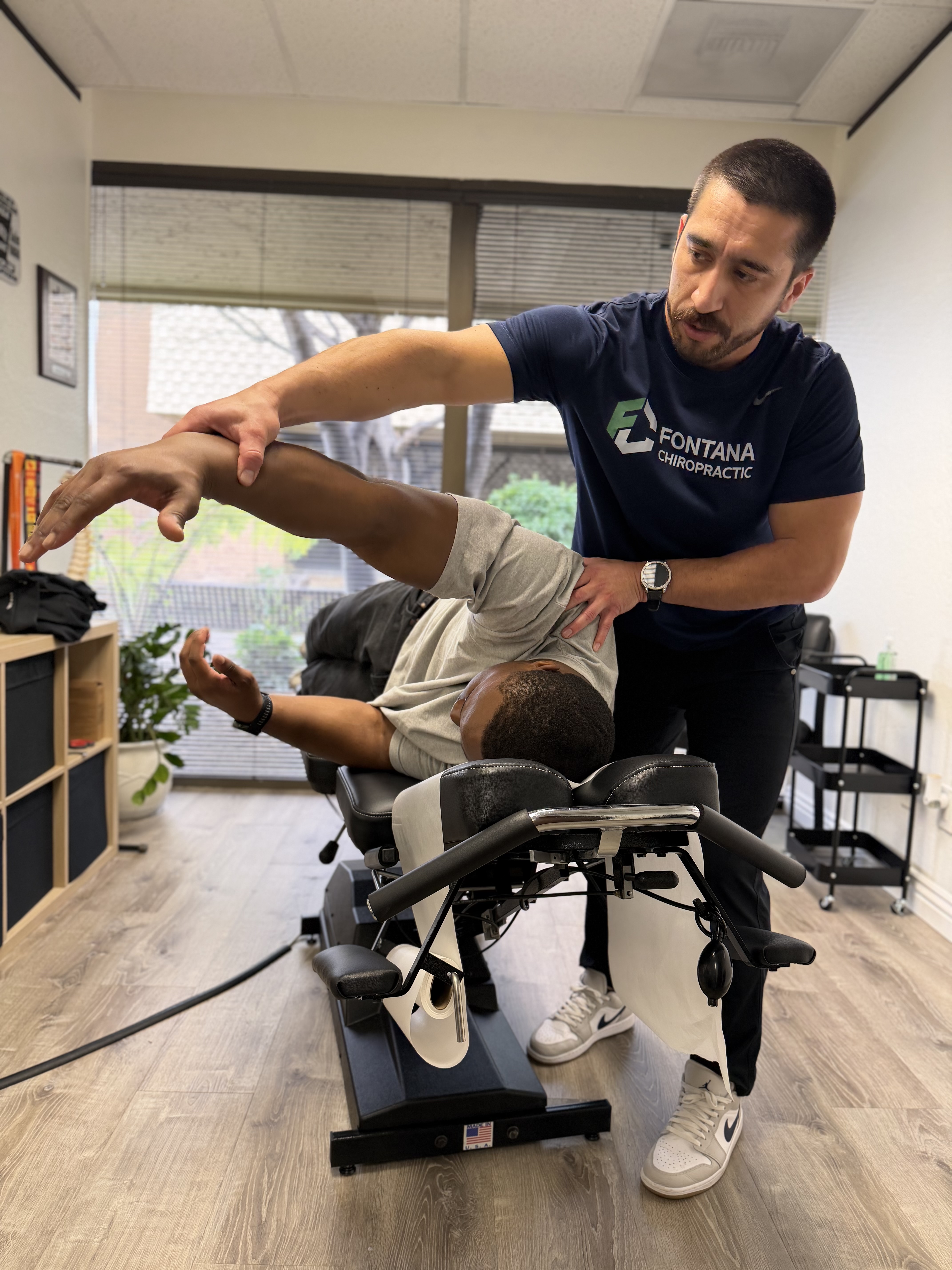 Dr. Mike Fontana coaching a patient
